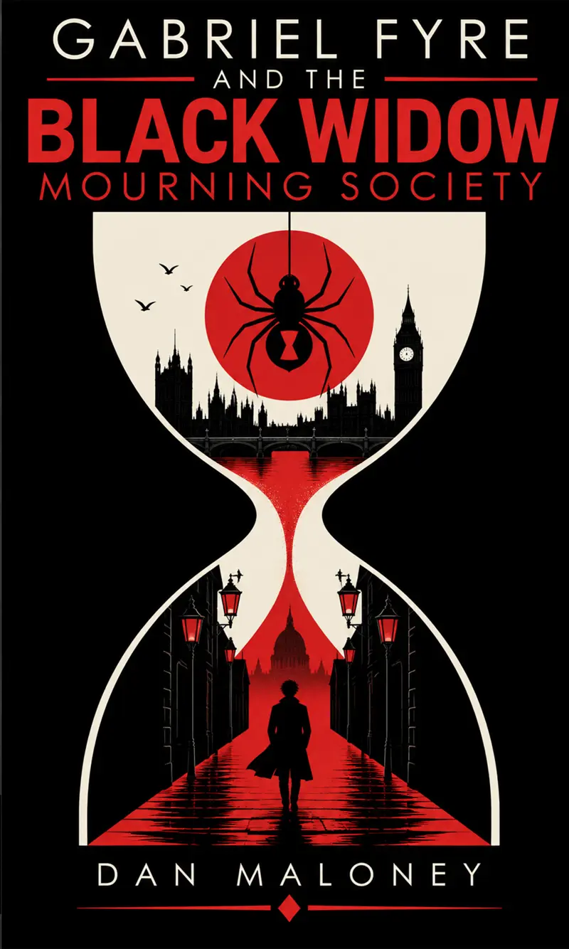 Cover of Gabriel Fyre and the Black Widow Mourning Society by Dan Maloney